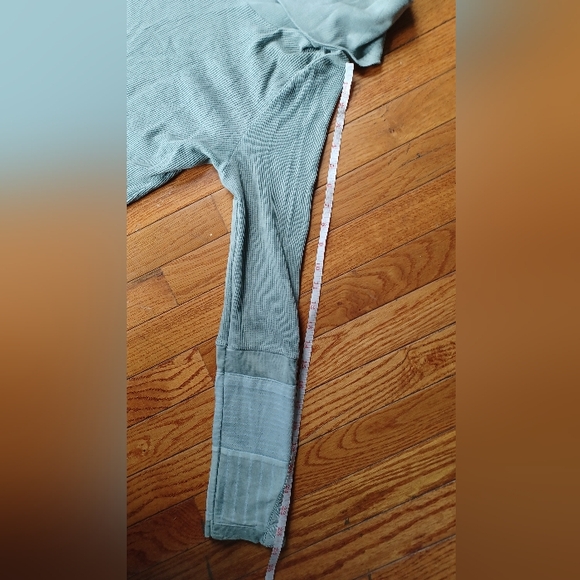 Sundance Sz L Mint Everyday Compliments Waffle Knit Cowl Neck Embroidered Sleeve - Picture 5 of 10